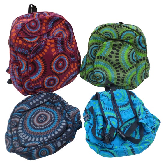 Fair Trade Cotton Print Canvas Hippy Boho Beach Travel 