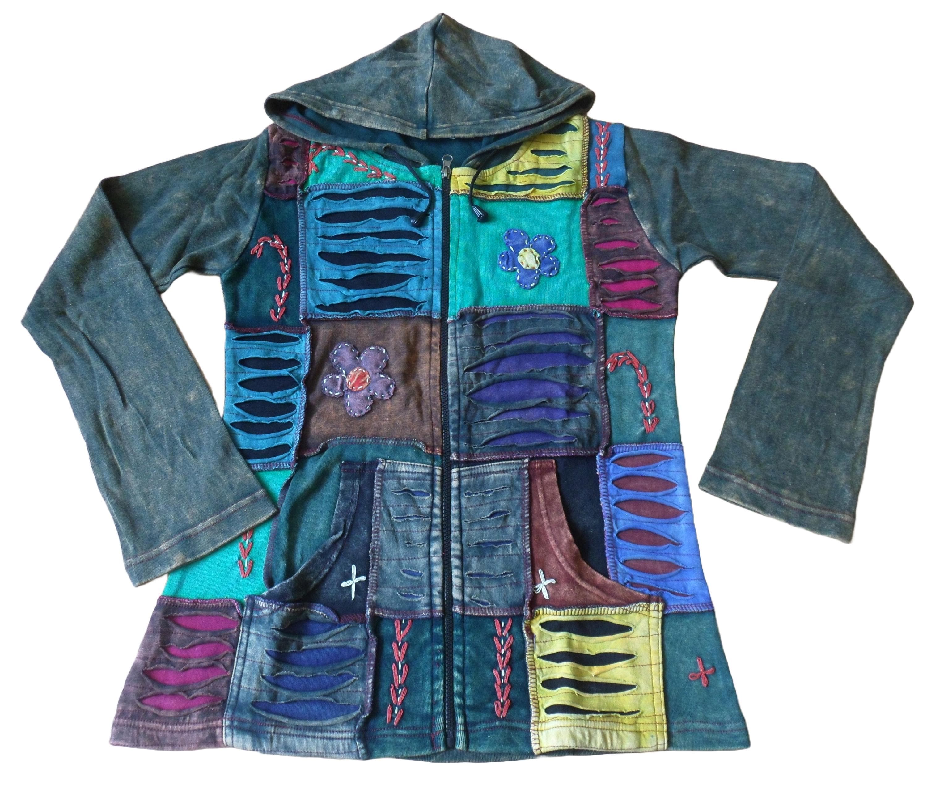 Nepali Patchwork Razor Cut Embroidered Boho Hippy Festival