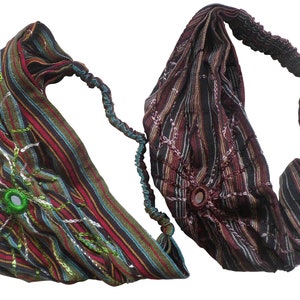 Fair Trade Cotton Hair Bandana Bands Headband Accesories - 2 Pack