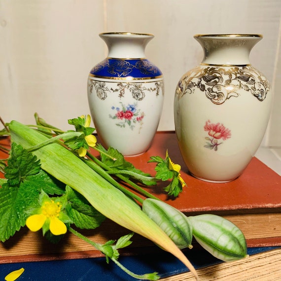 Vintage Bud Vase / Rw Bavaria Porcelain / Rudolph Wachter / Etsy