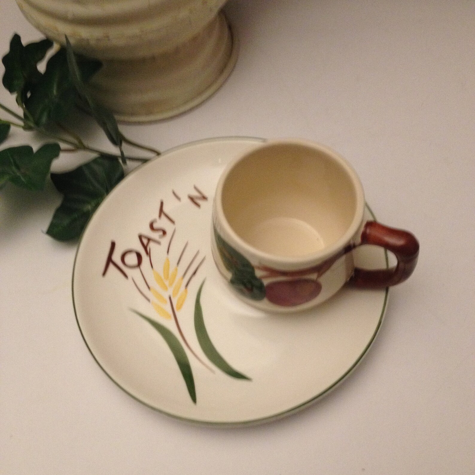 Vintage Tea and Toast Set Cup and Plate Franciscan Apple Mug Etsy