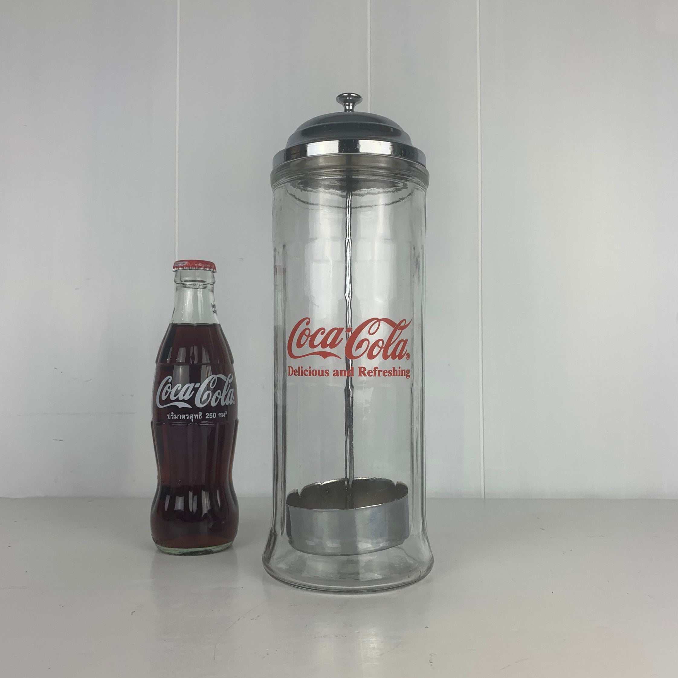 Vintage Cocacola Straw Dispenser / Straw Holder / Ice Cream Etsy