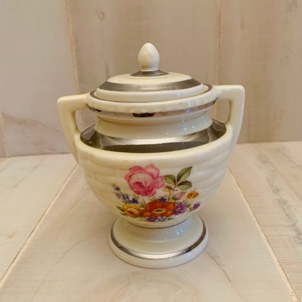 Flower Sugar Bowl Etsy