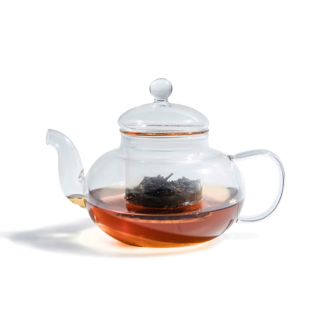 Eden & Willow Borosilicate Glass Teapot With Glass Lid and Handle Loose