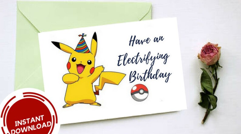 Have An Electrifying Birthday Happy Birthday Birthday Card Etsy