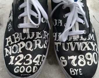 Ouija board Handpainted canvas shoes