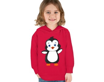 Toddler-Size Bebo The Penguin Hoodie - Leigha Marina Cartoon Design