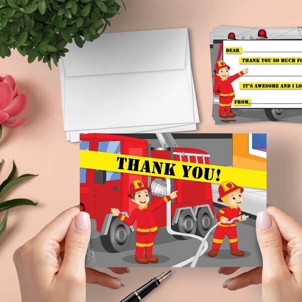 Fireman Thank You - Etsy