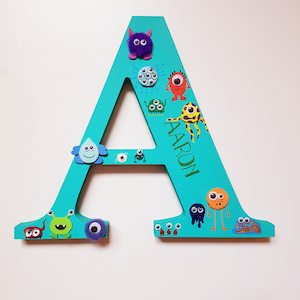 Wooden Monster Freestanding Letter