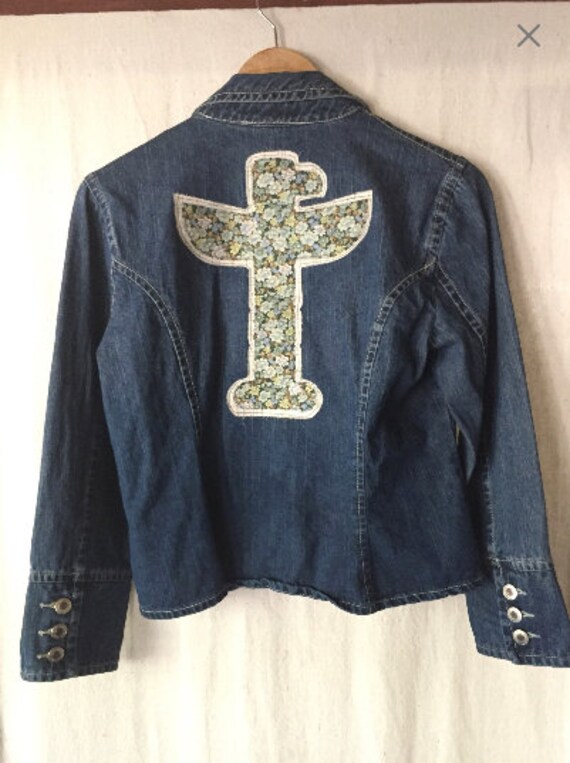 short waisted jean jacket