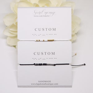 Custom morse code bracelets, Matching couples bracelets, Valentines day gift for him, Anniversary gift for couple, Boyfriend gift