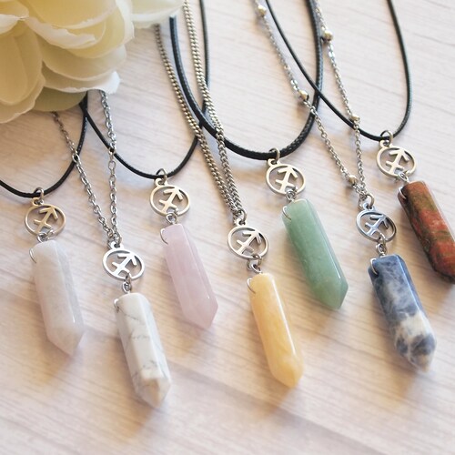 Sagittarius Crystal Necklace 