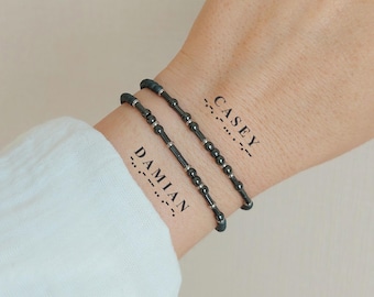 Set of custom morse code bracelets for couples: Personalized matching bracelet set, Valentines Day or Anniversary gift