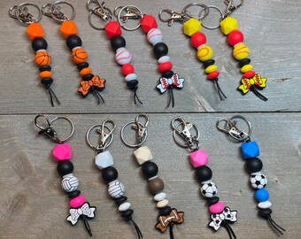 Sports Keychain: Handmade Silicone Athlete Gift