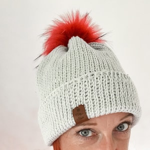 Crochet Hat Pattern-Crochet Hat-Beanie Hat-Heyday-PDF pattern-Tunisian Crochet- Pom Pom hat-Easy Crochet Hat Pattern-PDF crochet pattern-