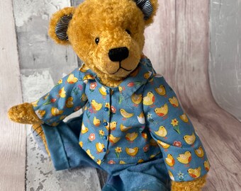 One of a kind artist bear, Handmade, Mohair