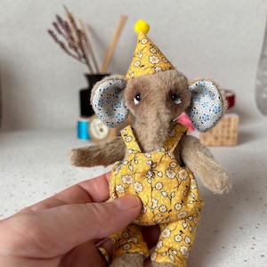 Artist Bear/Mohair Bear/Collectable Bear/One of a kind/Handmade/Keepsake/Art doll/Teddy Bear/Jointed Bear/Elephant
