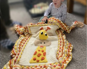 Baby / Toddler Crochet Blanket pattern PDF Download (Giraffe)