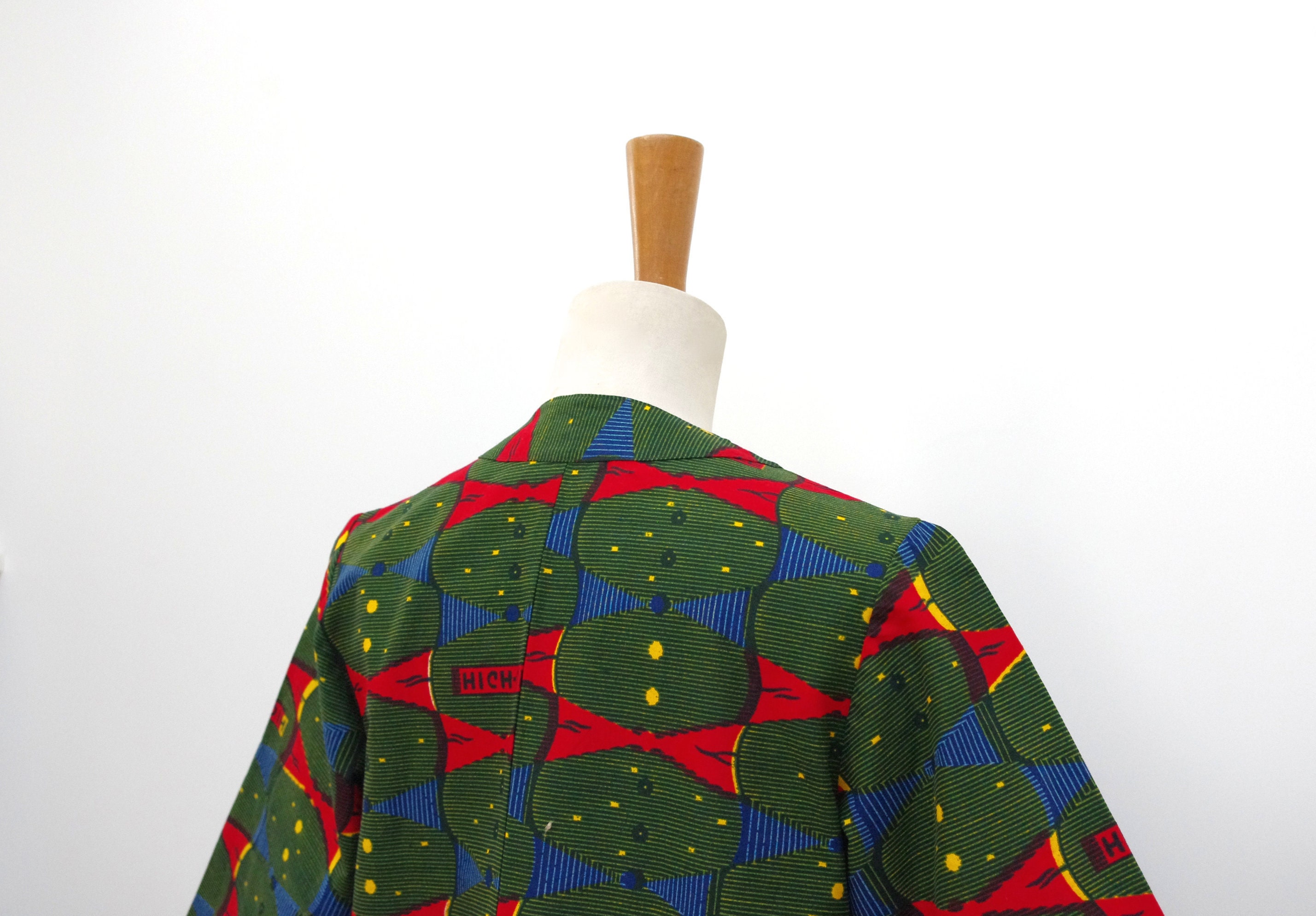 Rihanna African Print Kimono Jacket -Multicolour