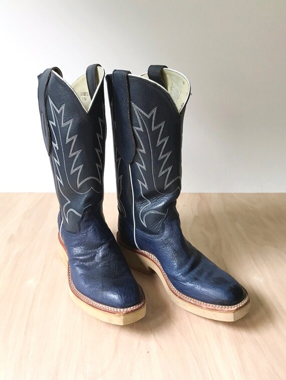 womens navy cowboy boots