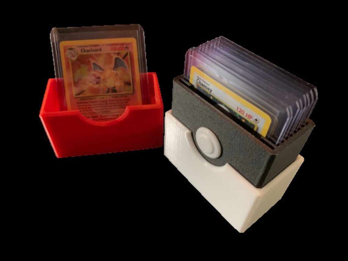 STL File for Pokemon Card Top Loader Storage 10 Cards Etsy
