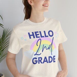 Teacher Shirt, Hello 2nd Grade, Welcome to Second Grade, 2nd Grade Teacher, Back to School Shirt, Elementary School Teacher, Teacher Gift