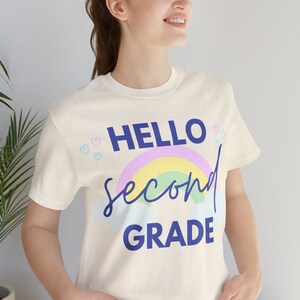 Teacher Shirt, Hello 2nd Grade, Welcome to Second Grade, 2nd Grade Teacher, Back to School Shirt, Elementary School Teacher, Teacher Gifts