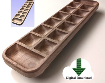 Mancala , unique design cnc project for VCarve v11.5 / v12 DIGITAL FILES ONLY