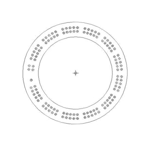 Cribbage Template 6&quot; (approx.) round , pdf , dxf , svg Digital Files Only
