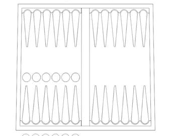 Backgammon Game, Board Game Svg Graphic by mubalazer · Creative Fabrica