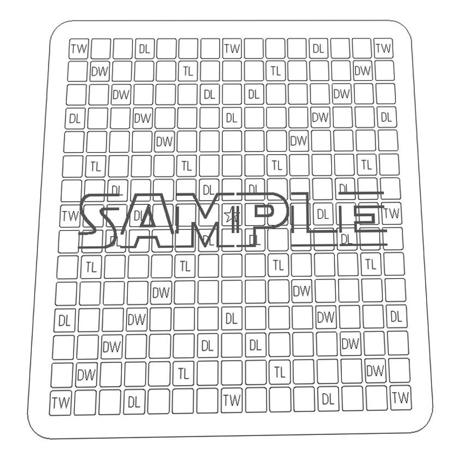 Scrabble Board Digital Design File Svg Dxf & Pdf for Etsy UK