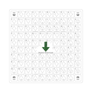 Sequence Game Board Digital Design File  .svg  , .dxf & .pdf