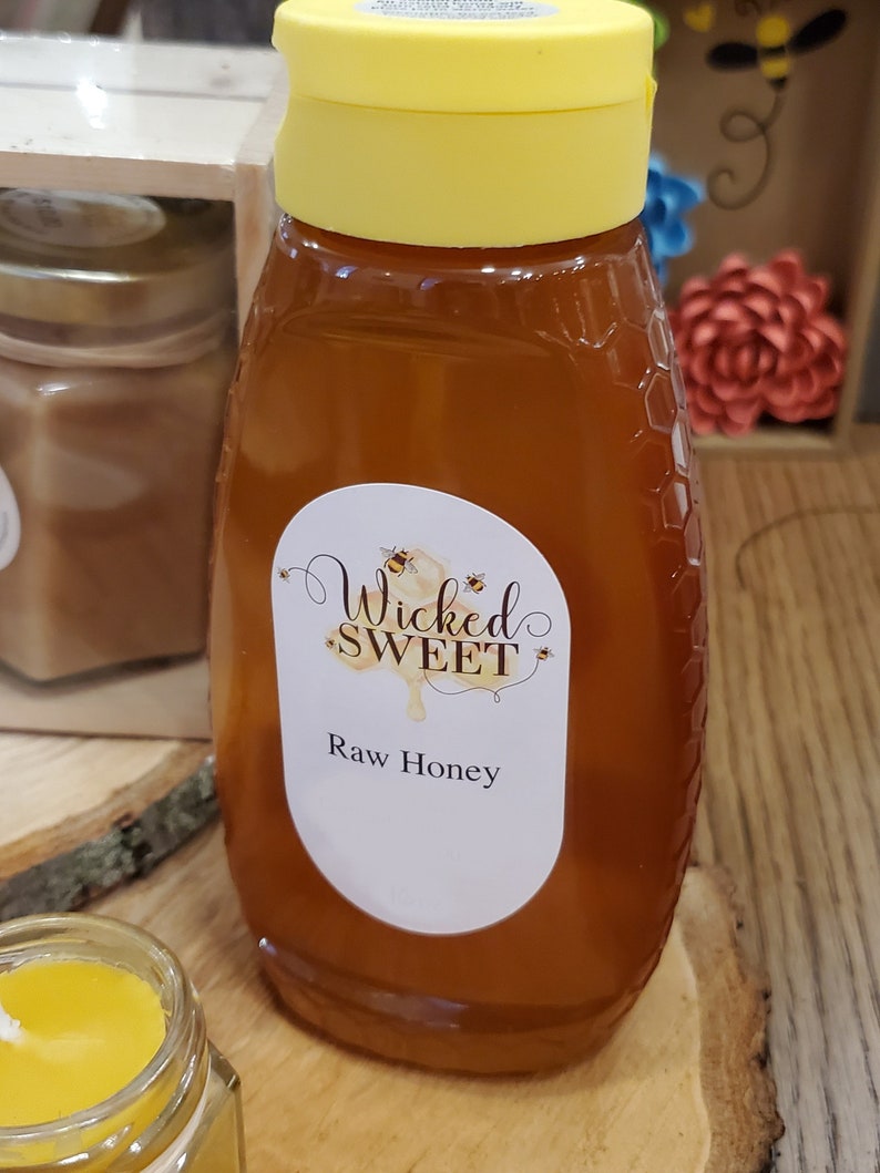 Raw Honey Durable Plastic Squeeze Bottle With Nodrip Lid Etsy