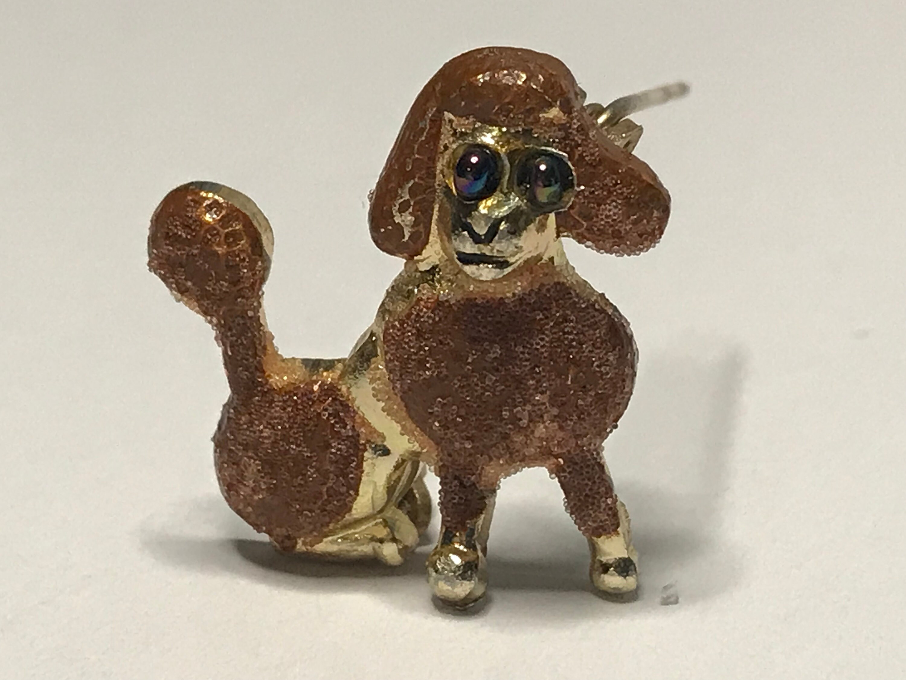 Vintage Brown Toy Poodle Dog Brooch Lapel Pin Brass Made in | Etsy ...