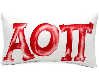 Alpha Omicron Pi ||  AOPi ||  AOPi Kissen ||  Schwesternschaft Kissen - 094