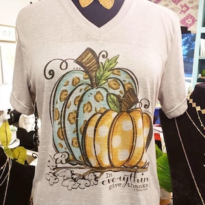 Pumpkin T-shirt  ||  Fall T-shirt  ||  Give Thanks