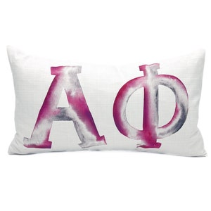 Alpha Phi Pillow  ||  Sorority Pillow  ||  Greek Pillow - 089