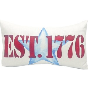 Est 1776 Kussen || Patriottisch kussen || Onafhankelijkheidsdag || 4 juli-decor - 682