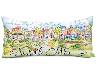 Tupelo Scene Pillow || Tupelo Home Decor || Throw Pillow