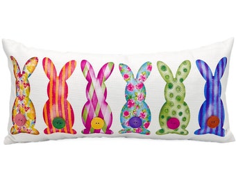 Bunny Button Tails Pillow || Easter Pillow || Easter Decor - 184