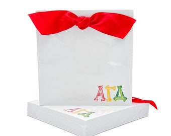Alpha Gamma Delta Chunky Notepad || AGD Notepad || Sorority Notepad || Greek Stationery - 249