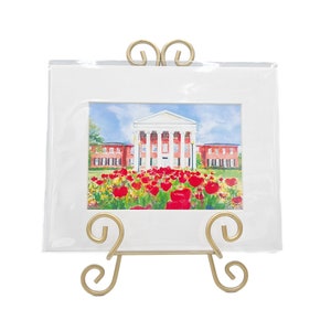 Lyceum Art Print || Watercolor Lyceum Matted Print || Lyceum Art || Oxford Mississippi - 129