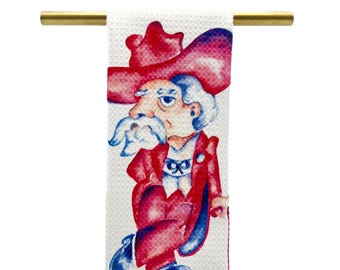 Classic Aquarell Oberst Rebel Geschirrtuch || Rebel Geschirrtuch - 001