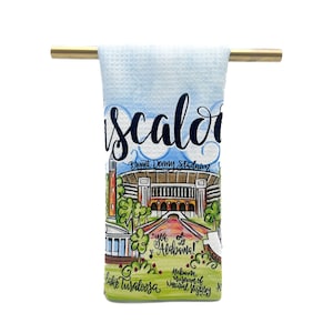 Tuscaloosa Scene Tea Towel - 273