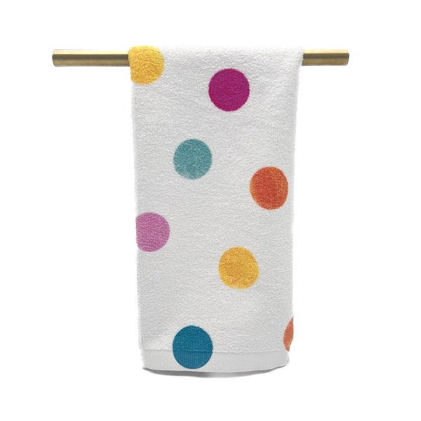 Colorful Polka Dot Tea Towel || Watercolor Dot Tea Towel - 371