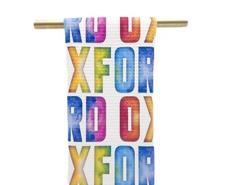 Watercolor Oxford Mississippi Tea Towel || Oxford MS Kitchen Towel