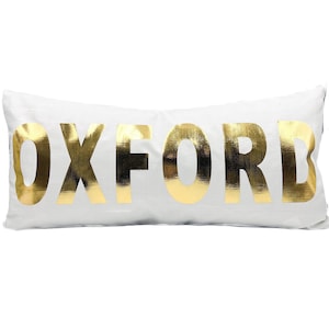 Oxford Pillow || Gold foil OXFORD Pillow || Custom Foil Pillow - 209