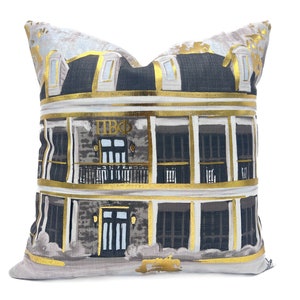 Gold Foil Pi Beta Phi Sorority House Pillow || Pi Beta Phi House Pillow || Ole Miss - 256
