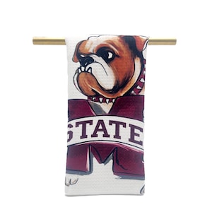 MS State Bully Küchentuch || MSU Geschirrtuch || Mississippi State Decor - 375