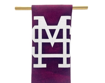 MS Interlock Kitchen Towel || MSU Tea Towel || Mississippi State Decor - 377